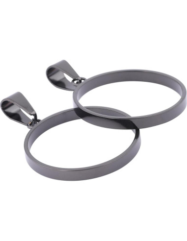 20 Marcos Abiertos de Acero Inoxidable 25mm para Joyería DIY