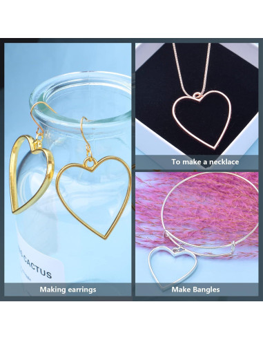 Abalorios de Bezel Abierto Hmjpng - 20pcs Corazón y Flor