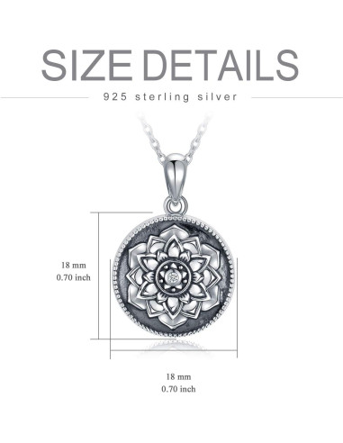 Llavero de Flor Loto Personalizado SOULMEET Plata 925 2 Fotos