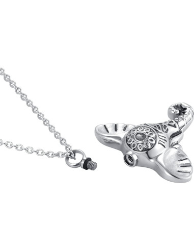 Collar de urna de cremación girasol LuxglitterLin para cenizas