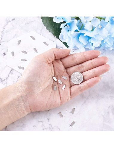 Encantos Colgantes de Acero Inoxidable Beadthoven 100 Piezas