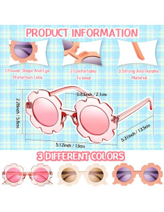 Gafas de Sol para Niños Zhengmy - 9 Pares Estilos Lindos 2