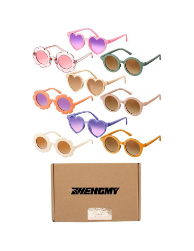 Gafas de Sol para Niños Zhengmy - 9 Pares Estilos Lindos