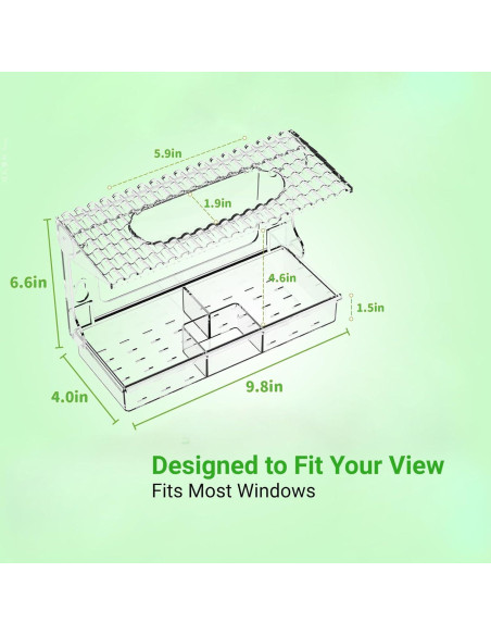 Comedero para Aves de Ventana Luugoo con 3 Semillas y Doble Agua