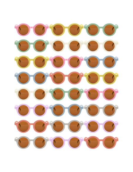 Gafas de Sol Redondas Flutesan para Niños 24 Pares UV