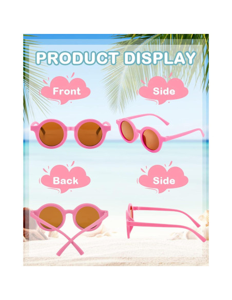 Gafas de Sol Redondas Flutesan para Niños 24 Pares UV