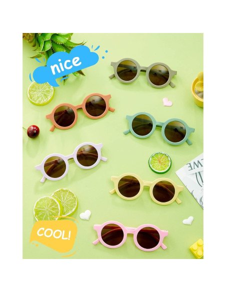 Gafas de Sol Redondas Flutesan para Niños 24 Pares UV