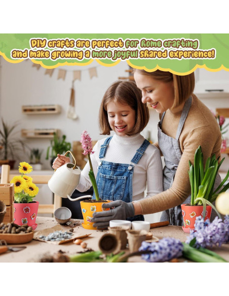 Kit de Manualidades para Jardinería Chivertion 36 Macetas 1.35kg