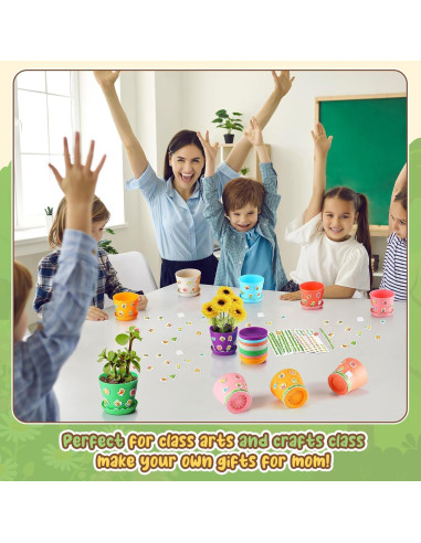 Kit de Manualidades para Jardinería Chivertion 36 Macetas 1.35kg