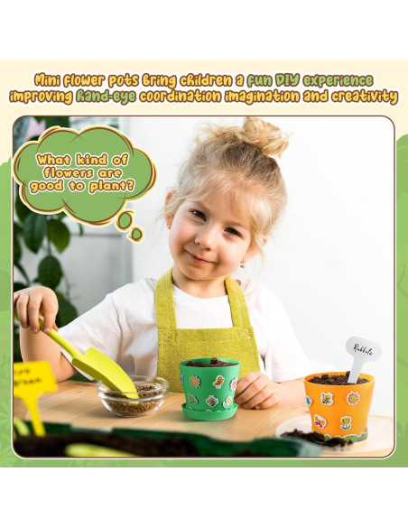 Kit de Manualidades para Jardinería Chivertion 36 Macetas 1.35kg