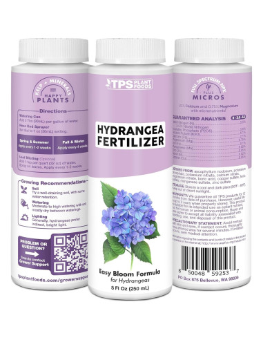Fertilizante Líquido para Hortensias TPS Nutrients 250mL