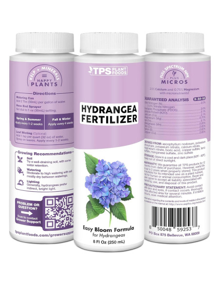 Fertilizante Líquido para Hortensias TPS Nutrients 250mL