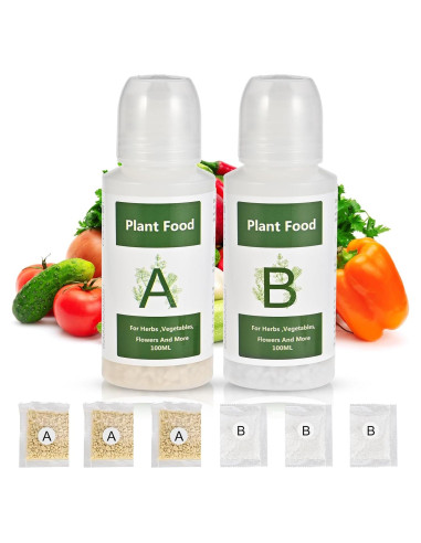 Fertilizante Hidropónico A&B Tigvio 800ml para Plantas