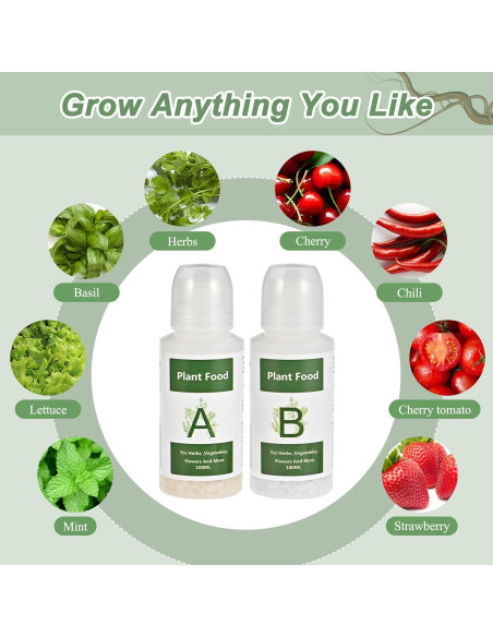 Fertilizante Hidropónico A&B Tigvio 800ml para Plantas