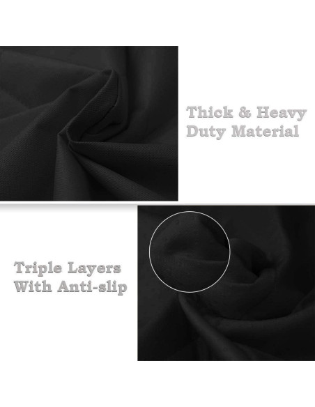 Cubierta de Asiento para Perros Pet Magasin Negra 137x147cm