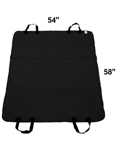 Cubierta de Asiento para Perros Pet Magasin Negra 137x147cm