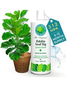 Fertilizante Líquido Fiddle Leaf Fig 226.8ml - Sin Urea NPK 3-1-2 2