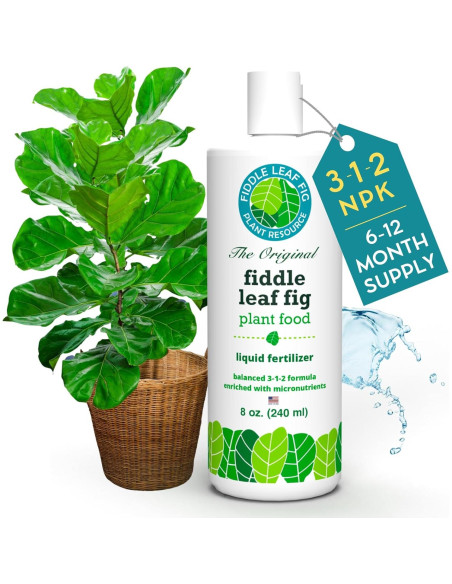 Fertilizante Líquido Fiddle Leaf Fig 226.8ml - Sin Urea NPK 3-1-2