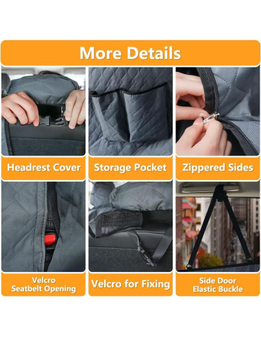 Funda de Asiento para Perros BEERTE Honda CR-V 2023-2025 Impermeable