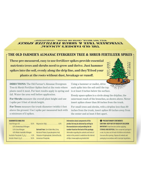 Fertilizante en Picos para Árboles y Arbustos 2.72 kg