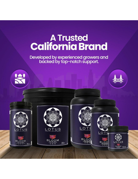 Nutrientes Hidropónicos Lotus 453.6g - Fertilizante para Floración