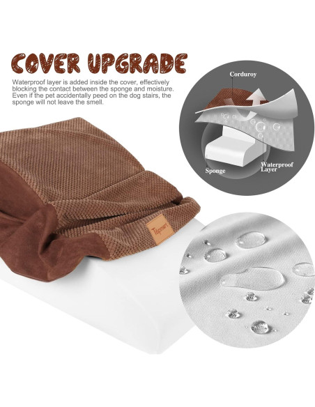 Escaleras para Perros Topmart de Espuma 2 Niveles 30 cm Antideslizantes