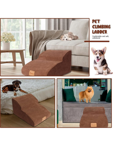 Escaleras para Perros Topmart de Espuma 2 Niveles 30 cm Antideslizantes