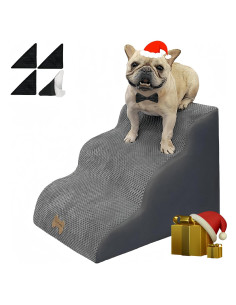 Escaleras para perros Necrely 3 pasos antideslizantes 60x40 cm
