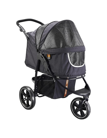 Carrito para mascotas My Duque COOPER 32 kg, plegable, negro