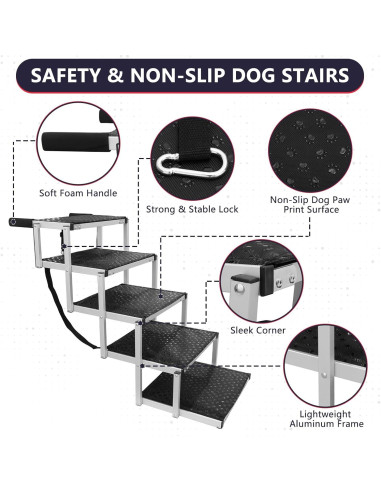 Escalera Plegable para Perros PENSUN Antideslizante 113.4kg