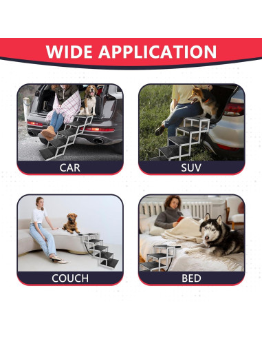 Escalera Plegable para Perros PENSUN Antideslizante 113.4kg