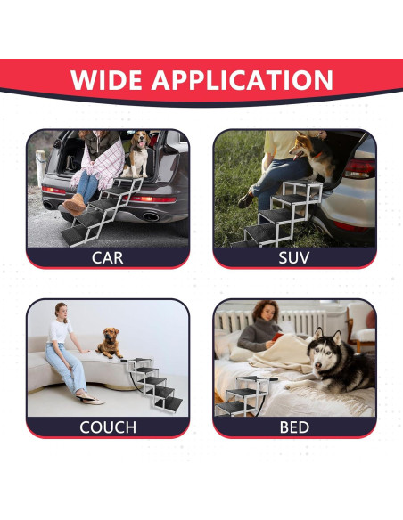 Escalera Plegable para Perros PENSUN Antideslizante 113.4kg