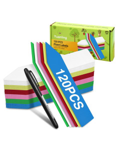 Etiquetas para Plantas Yuanling 120 Pcs Plástico Impermeable