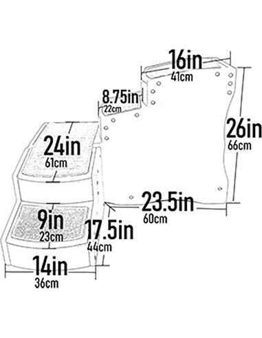 Escalera para Mascotas Pet Gear Easy Step Ajustable 34kg