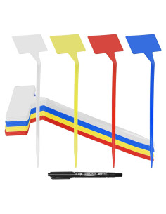 Etiquetas de Planta HOVEOX 24 Pcs T-Forma Reutilizables