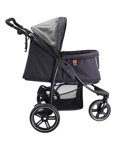 Carrito para mascotas My Duque COOPER 32 kg, plegable, negro