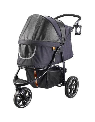 Carrito para mascotas My Duque COOPER 32 kg, plegable, negro