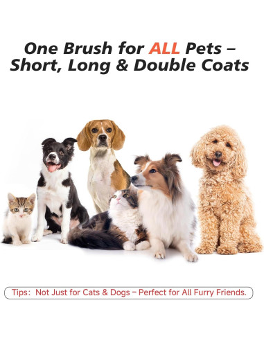 Cepillo Deshedding Autolimpiante CHENJIU para Perros y Gatos