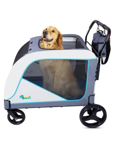 Carro de Perro Extra Grande Ownpets 70kg Plegable con Bolsa
