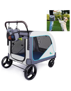 Carro de Perro Extra Grande Ownpets 70kg Plegable con Bolsa 2