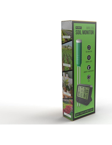 Medidor de Humedad del Suelo Inalámbrico MYLAIM 4 en 1 LCD