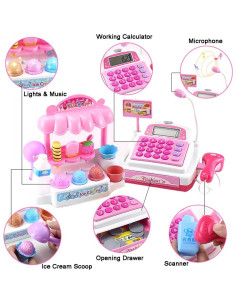 Caja Registradora Mini de Heladería Liberty Imports 40.6x25.4cm 2