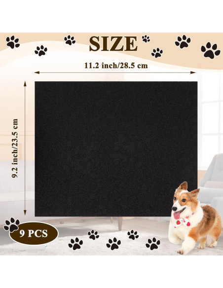 9 Piezas Lima de Uñas Autoadhesiva para Perros Niuohoy