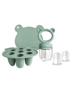 Bandeja de Congelación de Comida para Bebés BIGSPINACH - Silicona Verde