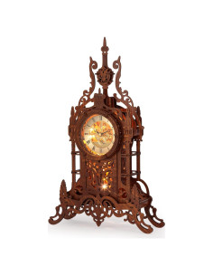 Reloj Torre 3D LED Funpola - Kit DIY de Madera Premium