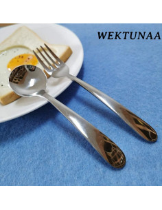 Juego de Cubiertos de Acero Inoxidable WEKTUNAA - 6 Piezas para Niños 2