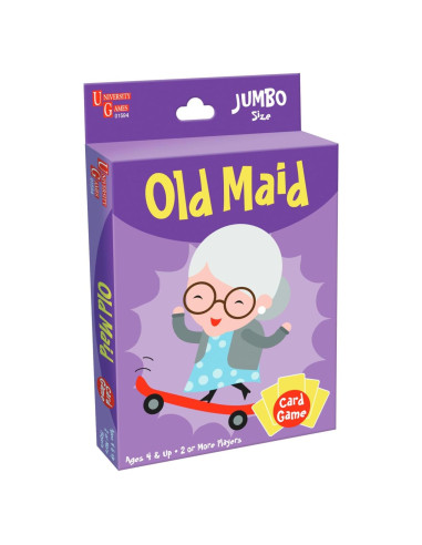 Juego de Cartas Old Maid Jumbo University Games - Para Niños 4+