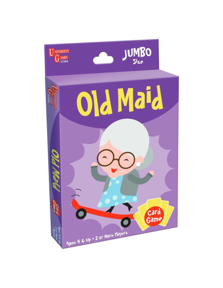 Juego de Cartas Old Maid Jumbo University Games - Para Niños 4+
