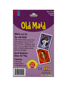 Juego de Cartas Old Maid Jumbo University Games - Para Niños 4+ 2
