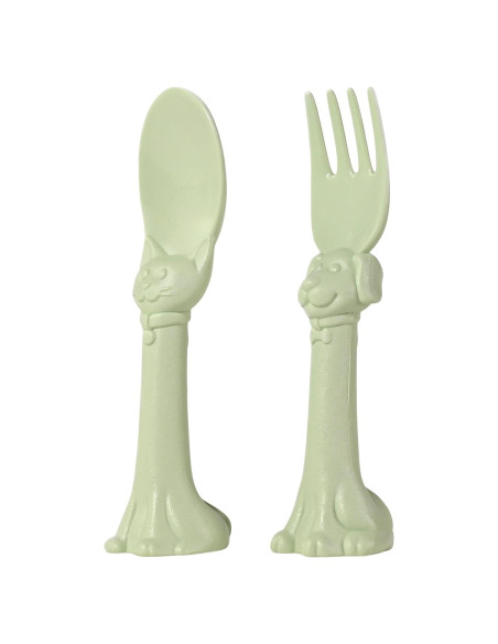 Utensilios para Niños Spoon la la - 2 Piezas Verde Menta